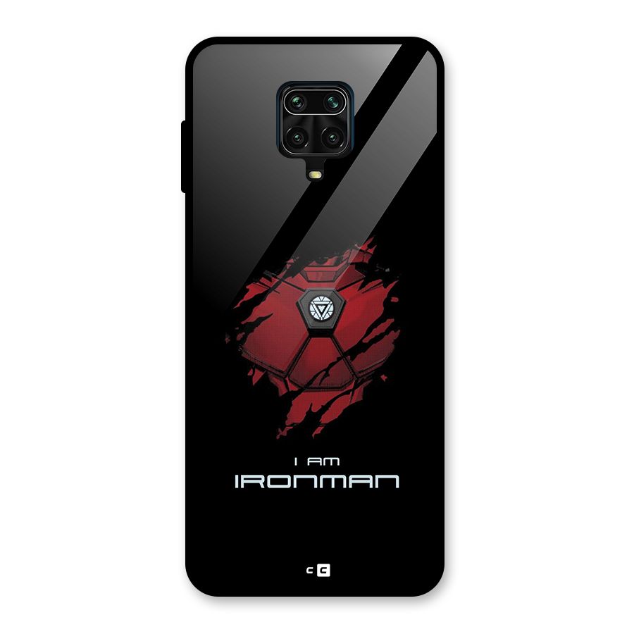 I Am Ironman Glass Back Case for Redmi Note 9 Pro