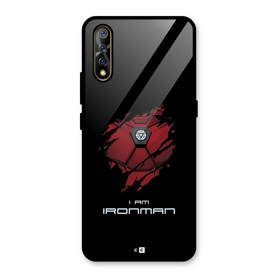 I Am Ironman Glass Back Case for Vivo S1