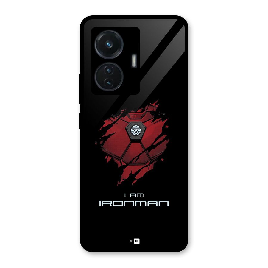 I Am Ironman Glass Back Case for Vivo T1 44W