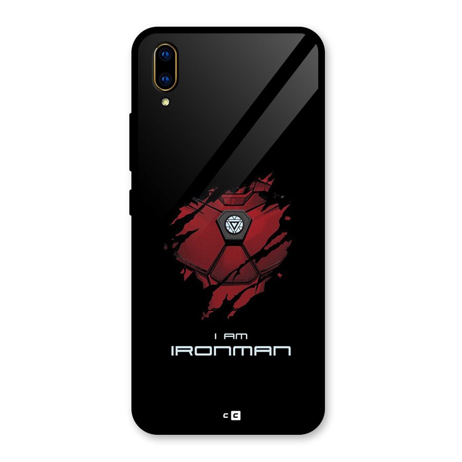 I Am Ironman Glass Back Case for Vivo V11 Pro
