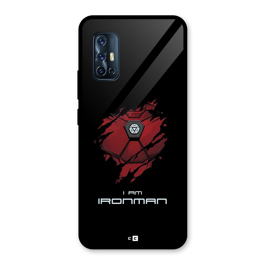 I Am Ironman Glass Back Case for Vivo V17