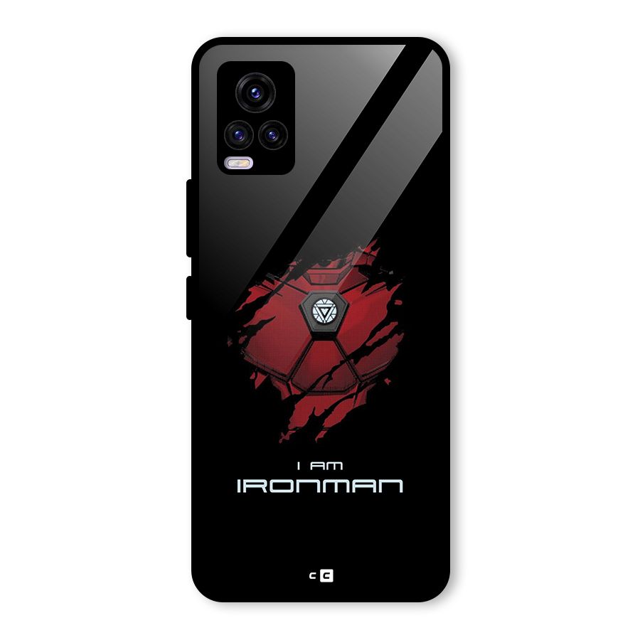 I Am Ironman Glass Back Case for Vivo V20