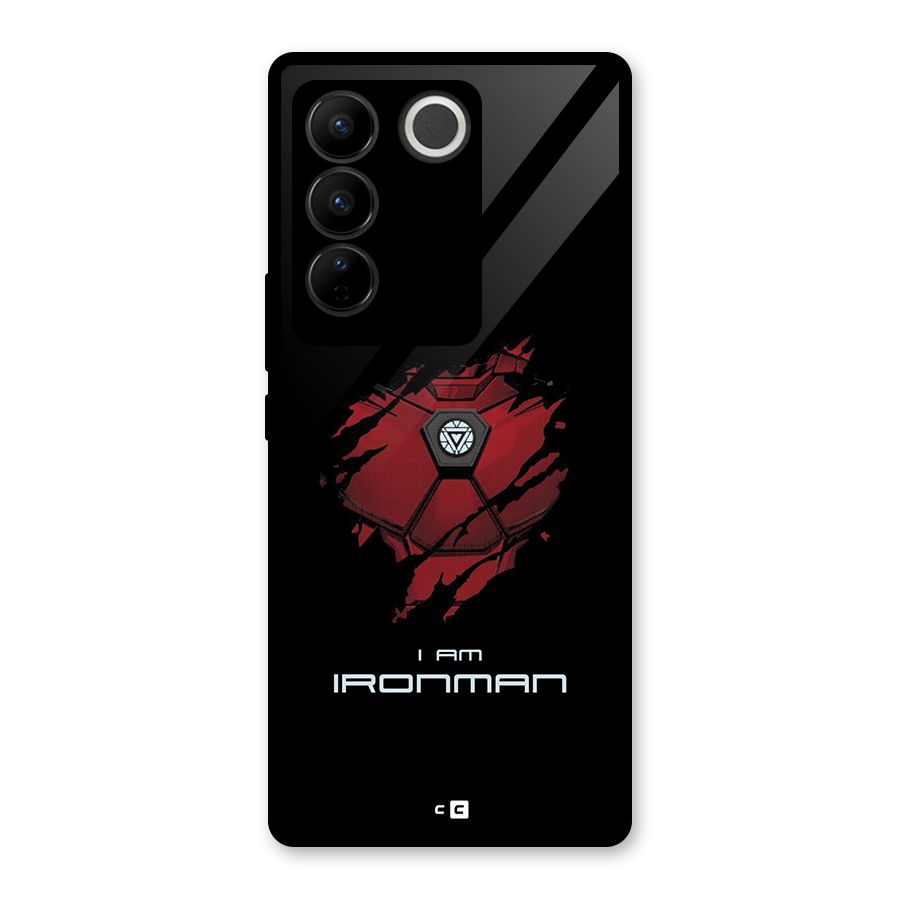 I Am Ironman Glass Back Case for Vivo V27
