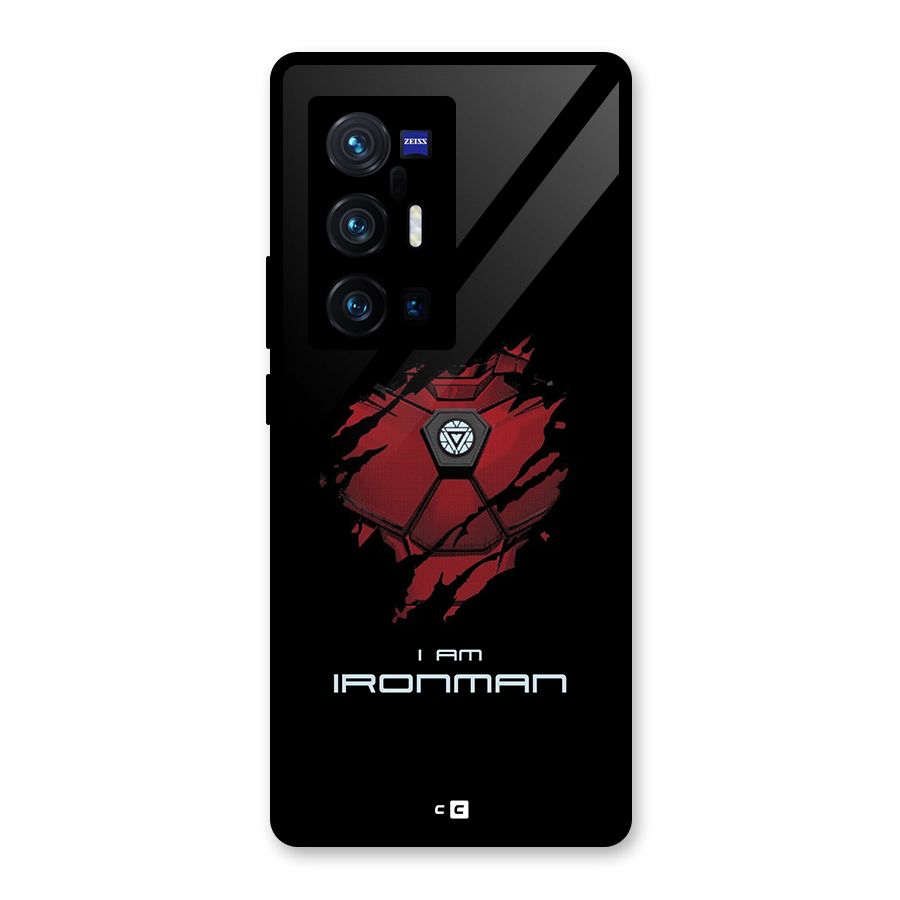 I Am Ironman Glass Back Case for Vivo X70 Pro Plus