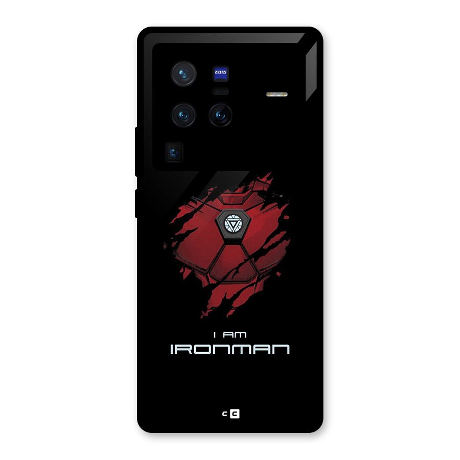 I Am Ironman Glass Back Case for Vivo X80 Pro