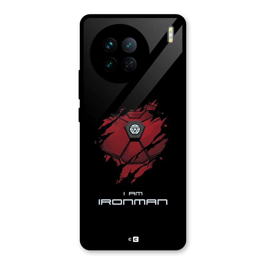 I Am Ironman Glass Back Case for Vivo X90