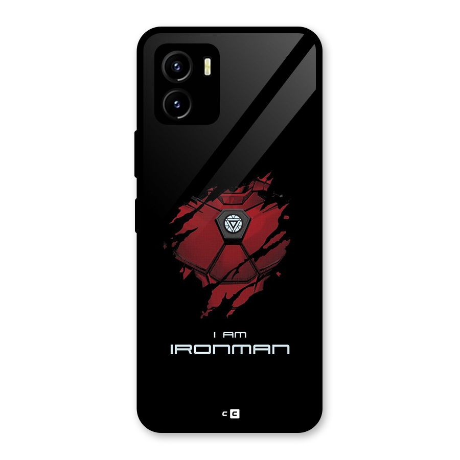 I Am Ironman Glass Back Case for Vivo Y15s