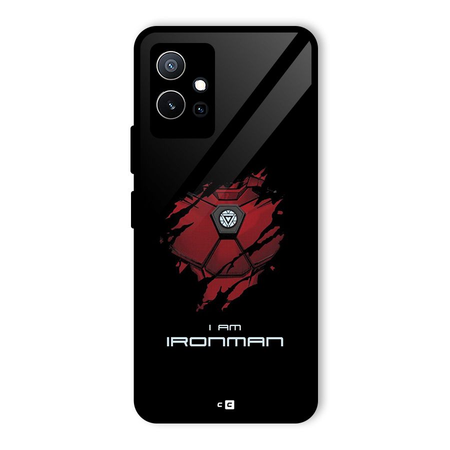 I Am Ironman Glass Back Case for Vivo Y75 5G