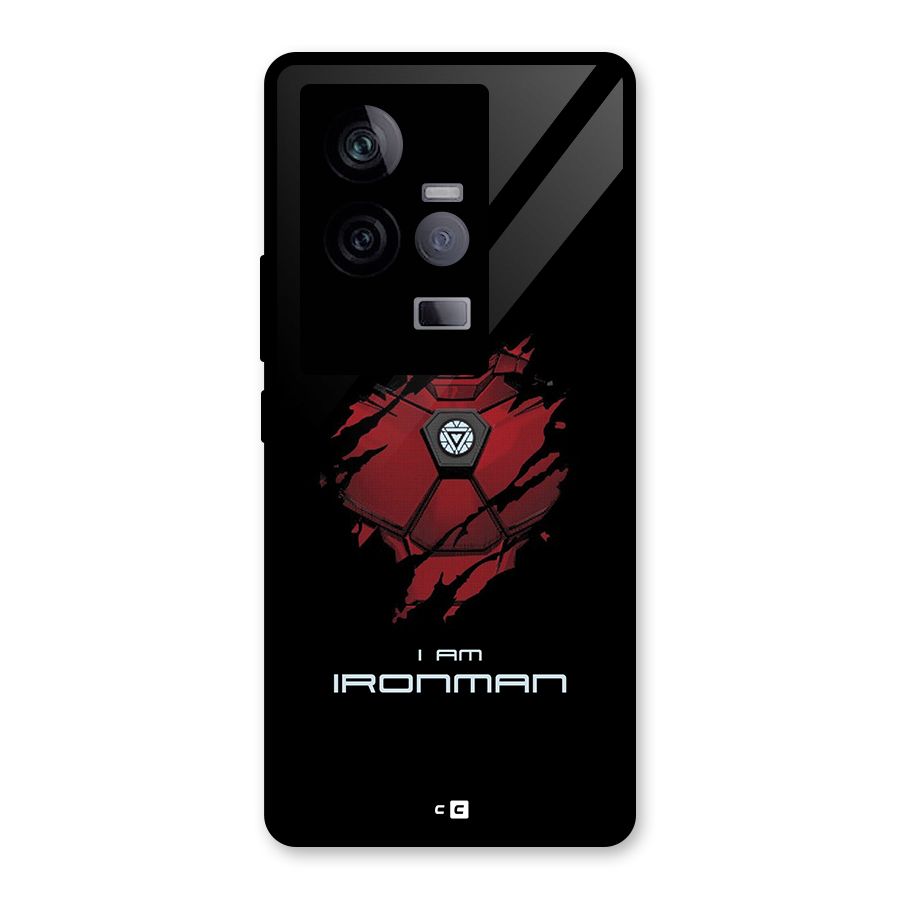 I Am Ironman Glass Back Case for Vivo iQOO 11 5G