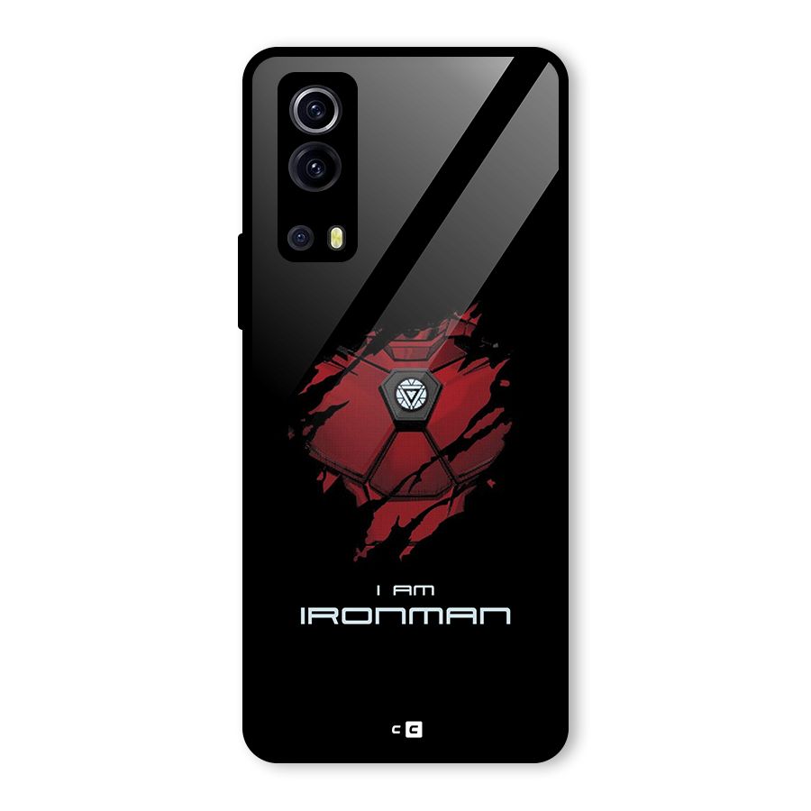 I Am Ironman Glass Back Case for Vivo iQOO Z3