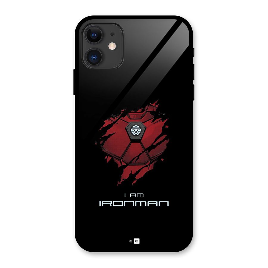 I Am Ironman Glass Back Case for iPhone 11