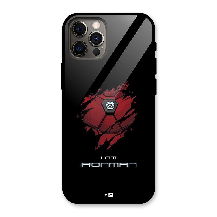 I Am Ironman Glass Back Case for iPhone 12 Pro