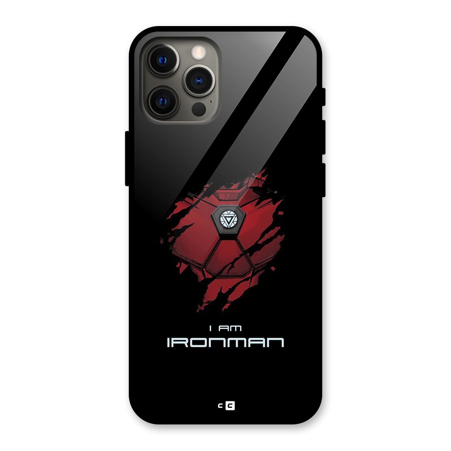 I Am Ironman Glass Back Case for iPhone 12 Pro Max