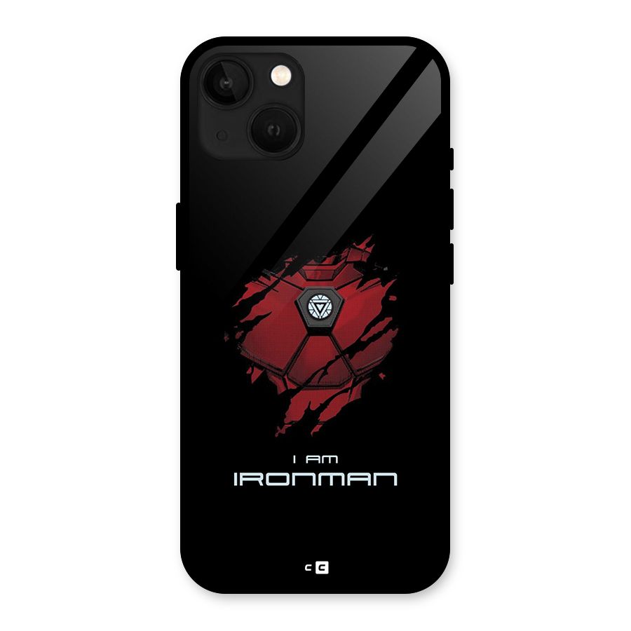I Am Ironman Glass Back Case for iPhone 13