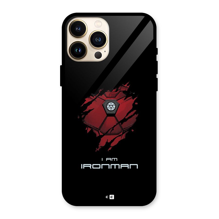 I Am Ironman Glass Back Case for iPhone 13 Pro Max