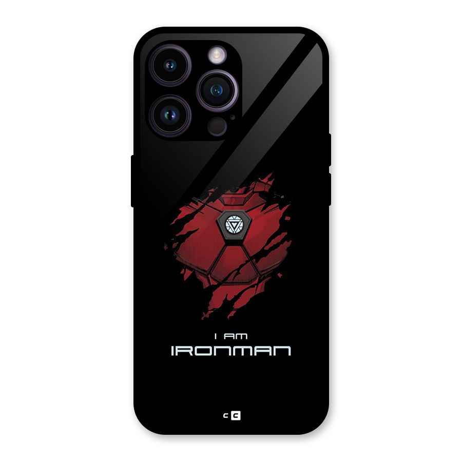 I Am Ironman Glass Back Case for iPhone 14 Pro Max