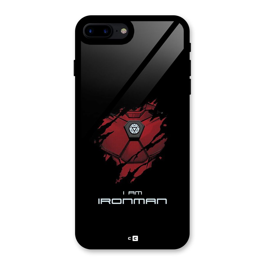 I Am Ironman Glass Back Case for iPhone 8 Plus