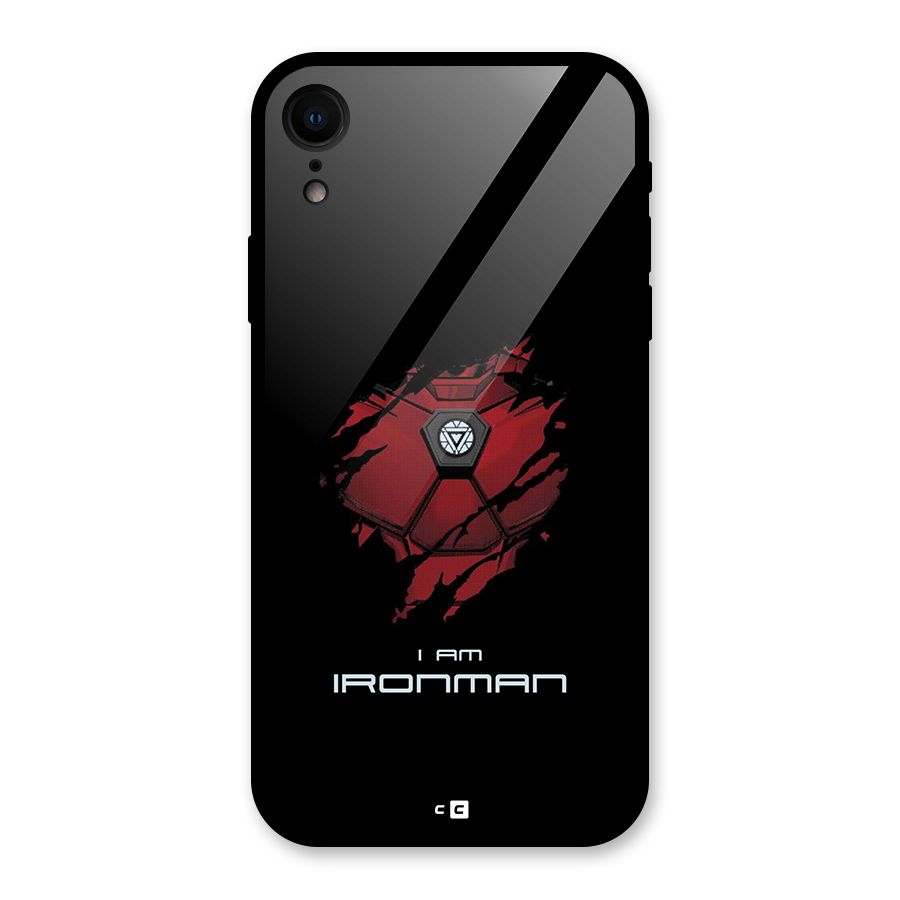 I Am Ironman Glass Back Case for iPhone XR