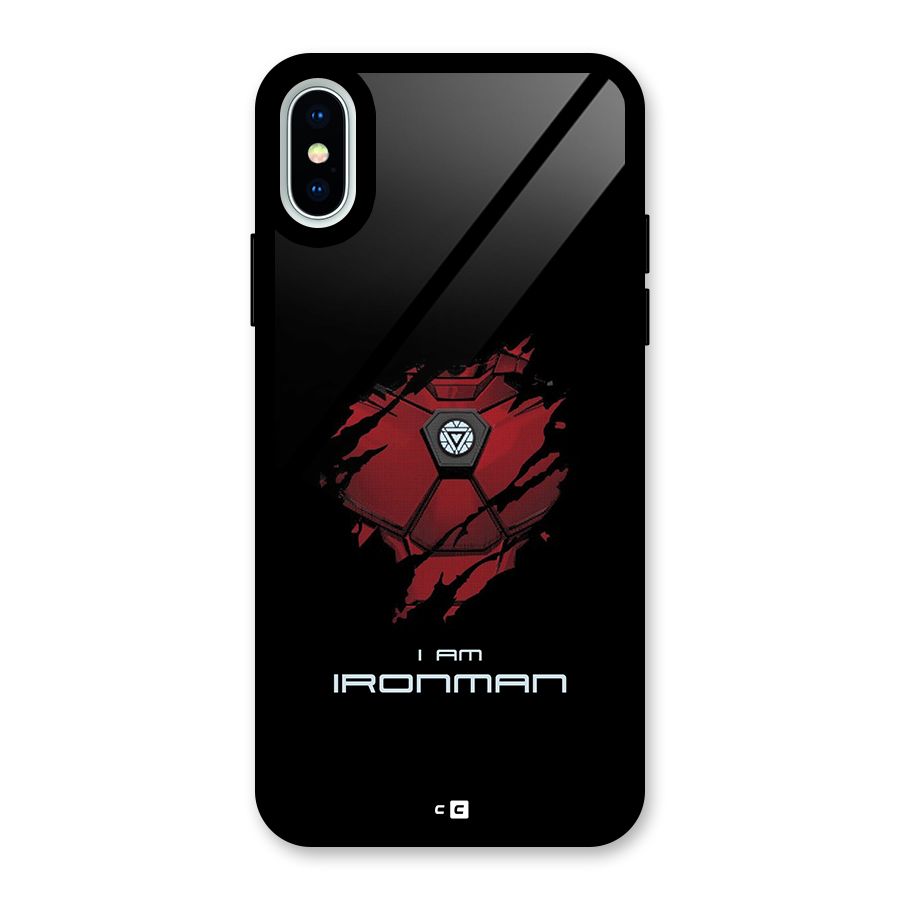 I Am Ironman Glass Back Case for iPhone XS