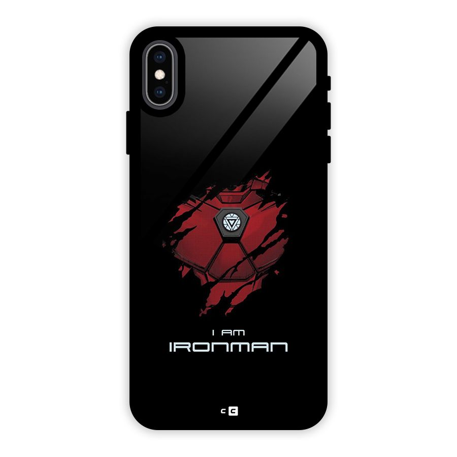 I Am Ironman Glass Back Case for iPhone XS Max