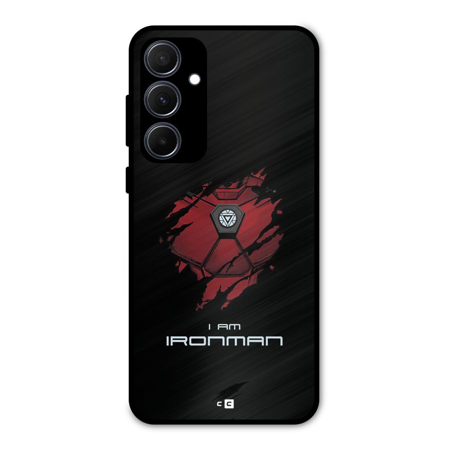 I Am Ironman Metal Back Case for Galaxy A35