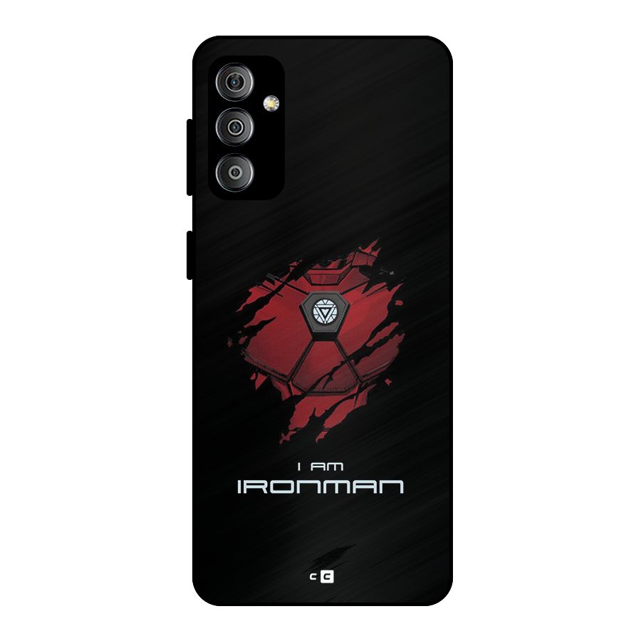 I Am Ironman Metal Back Case for Galaxy F23