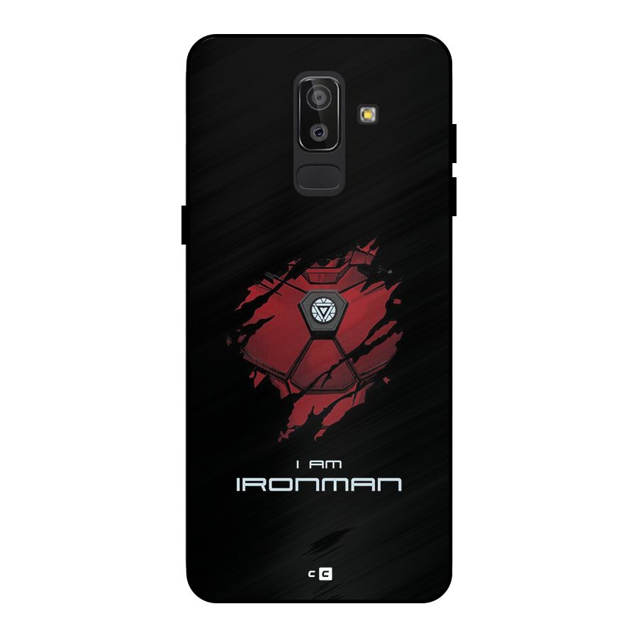 I Am Ironman Metal Back Case for Galaxy J8