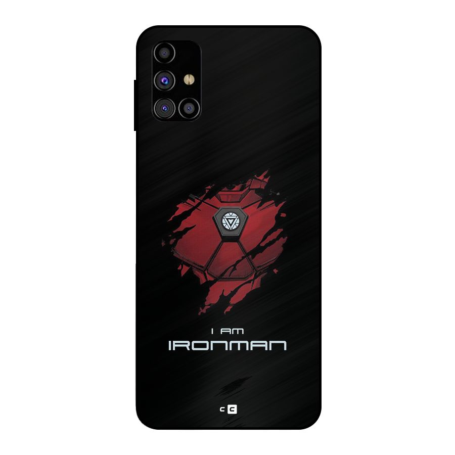I Am Ironman Metal Back Case for Galaxy M31s