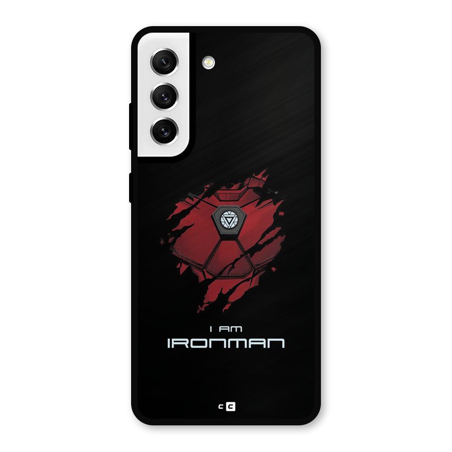 I Am Ironman Metal Back Case for Galaxy S21 FE 5G