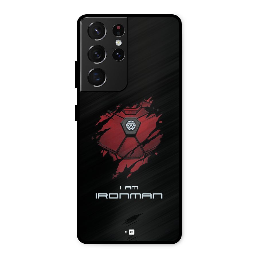 I Am Ironman Metal Back Case for Galaxy S21 Ultra 5G