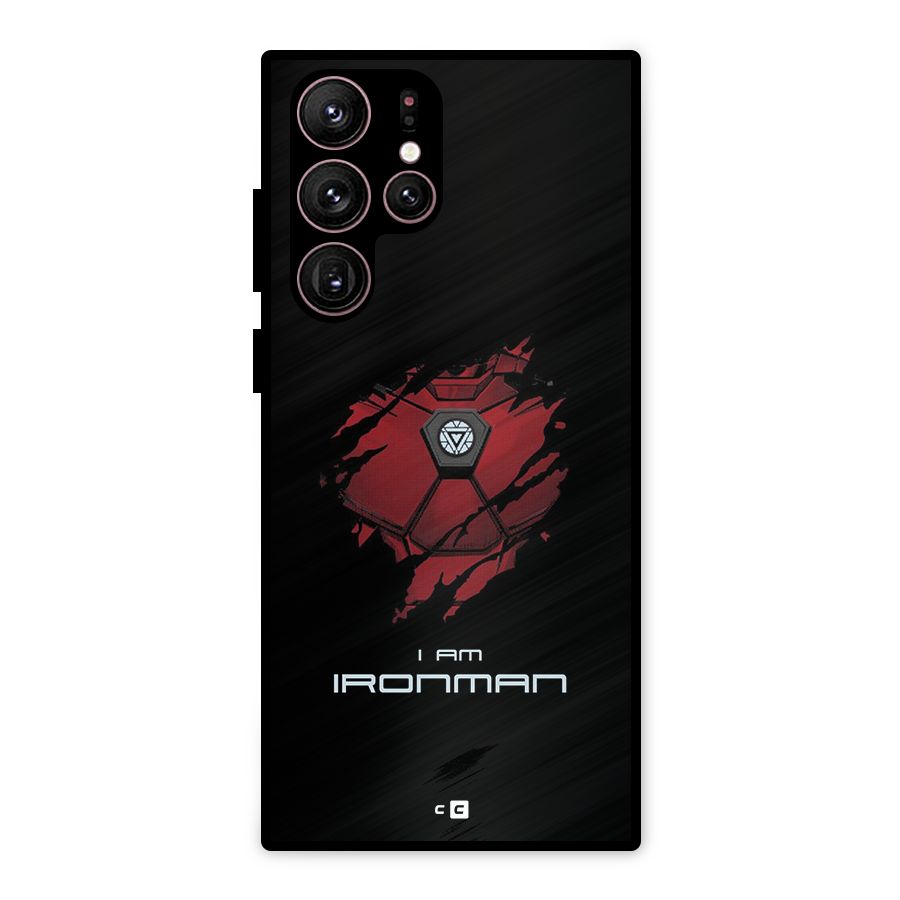 I Am Ironman Metal Back Case for Galaxy S22 Ultra 5G