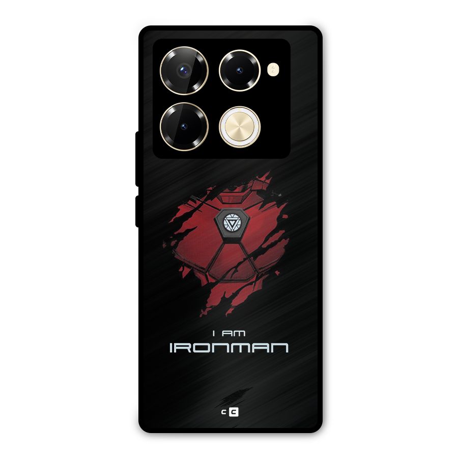 I Am Ironman Metal Back Case for Infinix Note 40 Pro