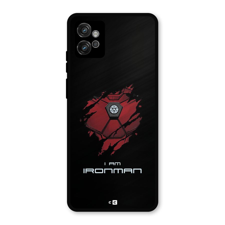 I Am Ironman Metal Back Case for Moto G32