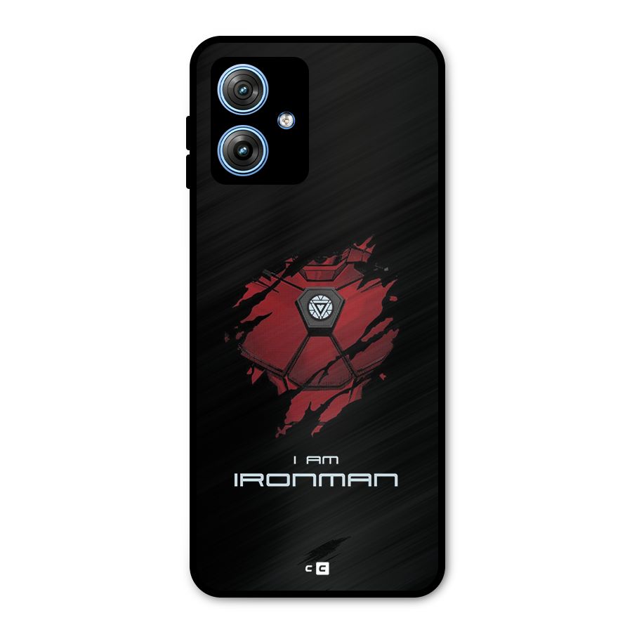 I Am Ironman Metal Back Case for Moto G54