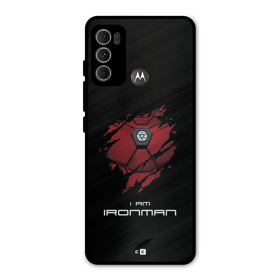 I Am Ironman Metal Back Case for Moto G60