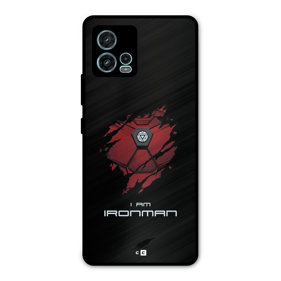 I Am Ironman Metal Back Case for Moto G72