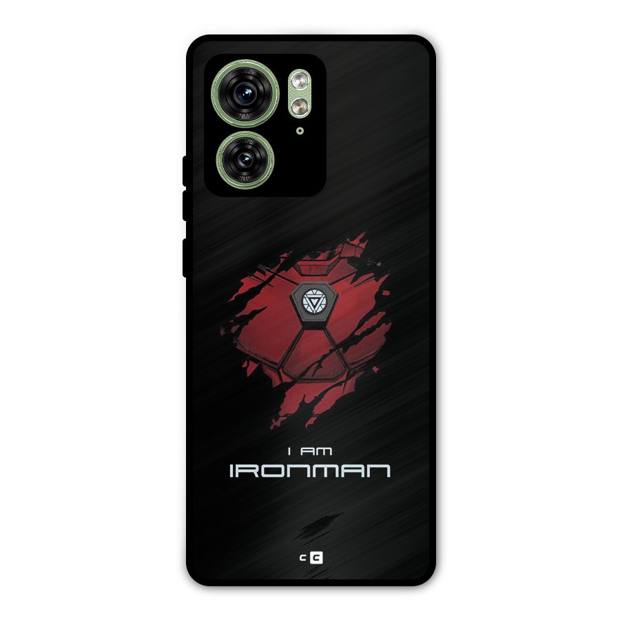 I Am Ironman Metal Back Case for Motorola Edge 40 5G