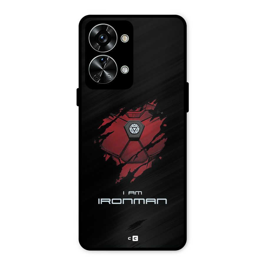 I Am Ironman Metal Back Case for OnePlus Nord 2T