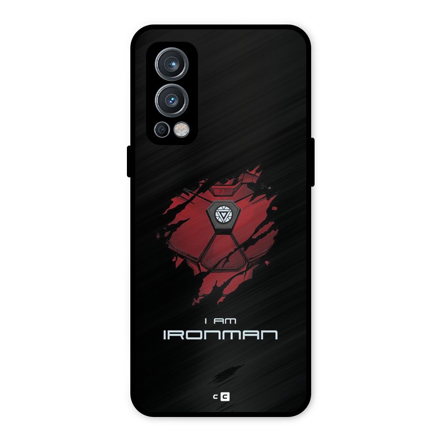 I Am Ironman Metal Back Case for OnePlus Nord 2 5G