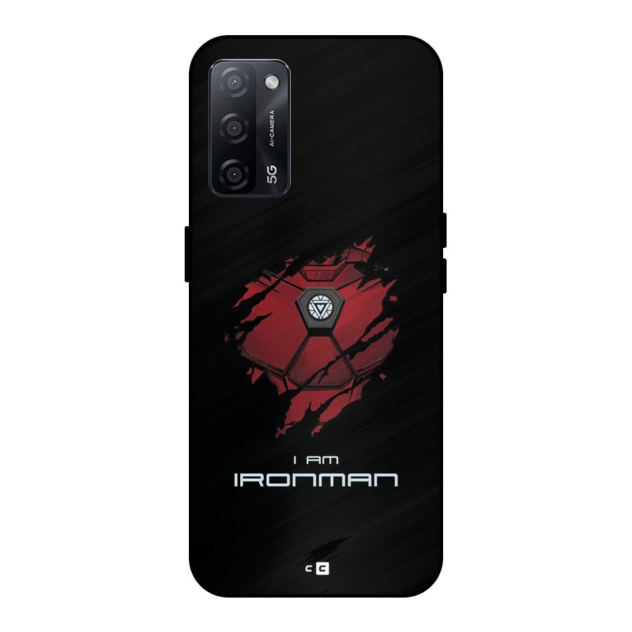 I Am Ironman Metal Back Case for Oppo A53s 5G