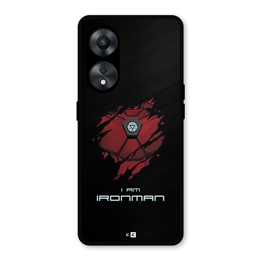 I Am Ironman Metal Back Case for Oppo A78