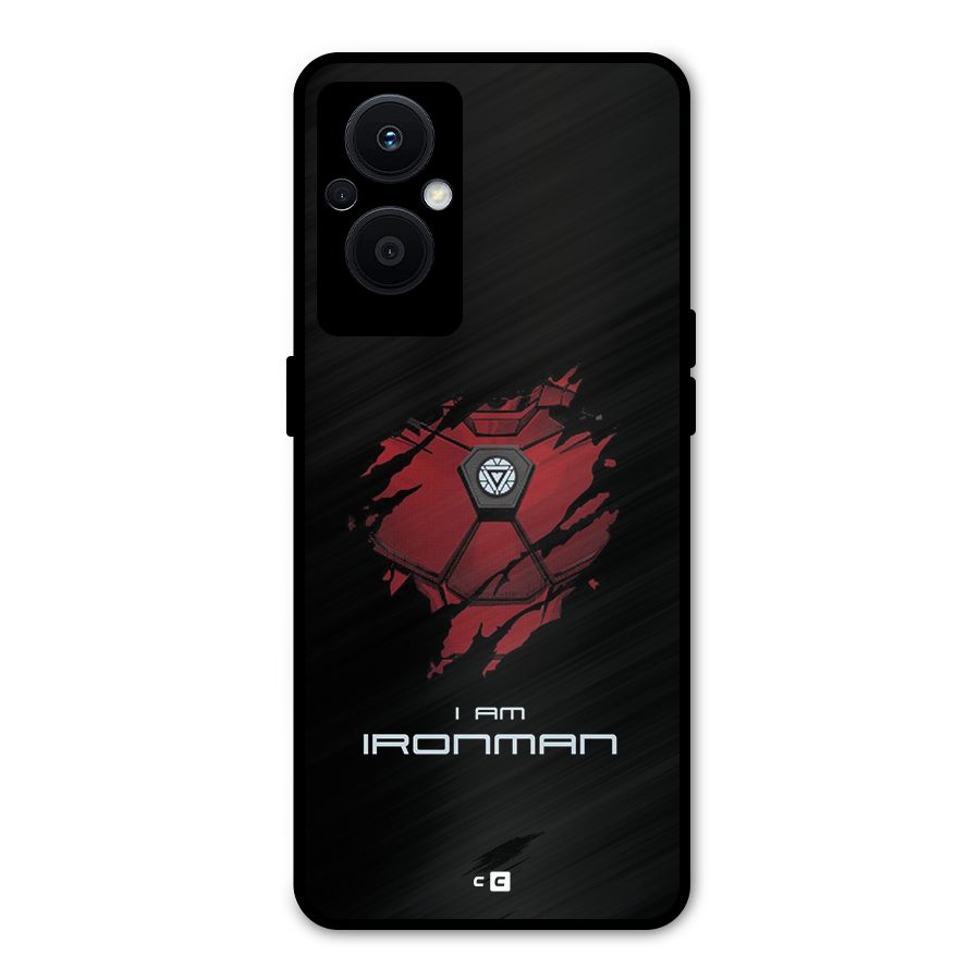 I Am Ironman Metal Back Case for Oppo F21s Pro 5G
