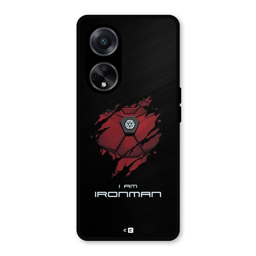 I Am Ironman Metal Back Case for Oppo F23
