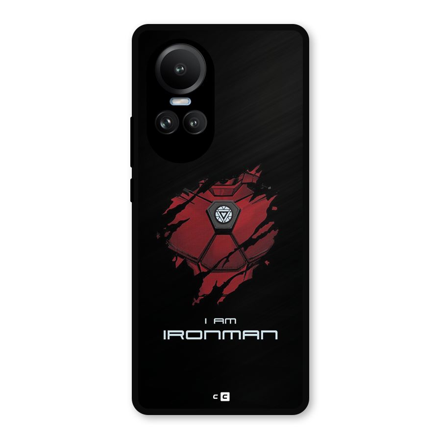 I Am Ironman Metal Back Case for Oppo Reno10