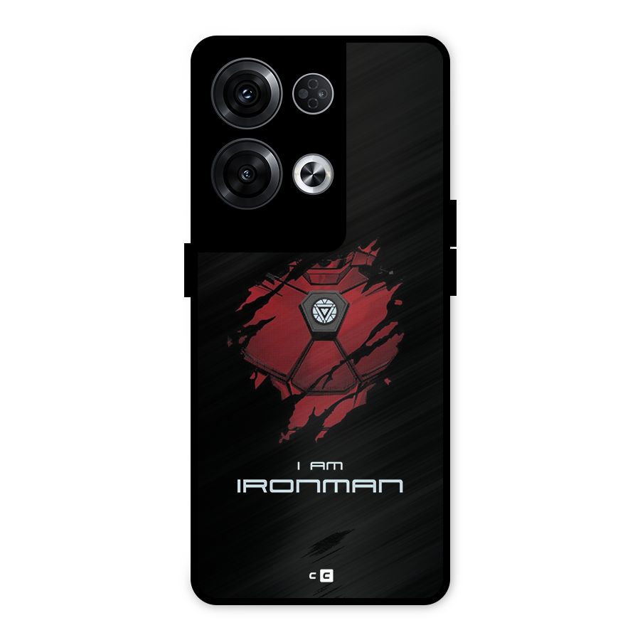 I Am Ironman Metal Back Case for Oppo Reno8 Pro 5G