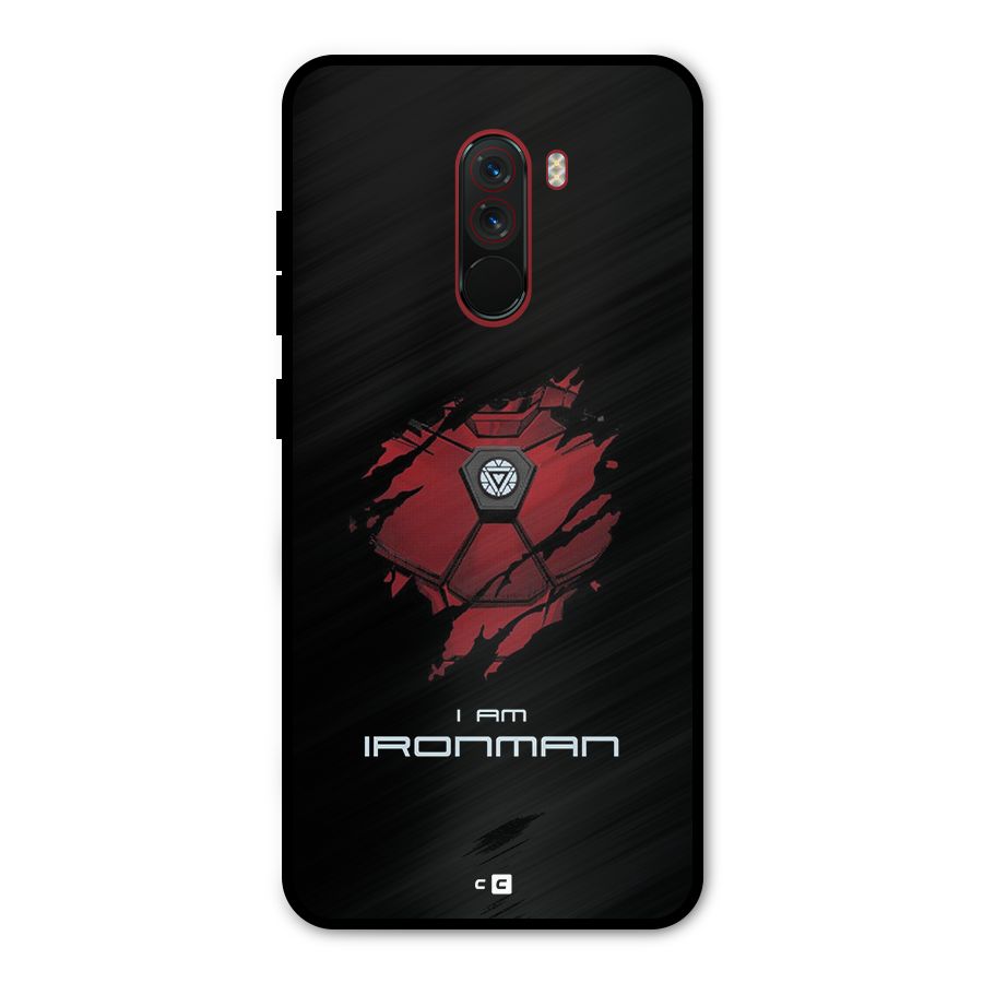 I Am Ironman Metal Back Case for Poco F1