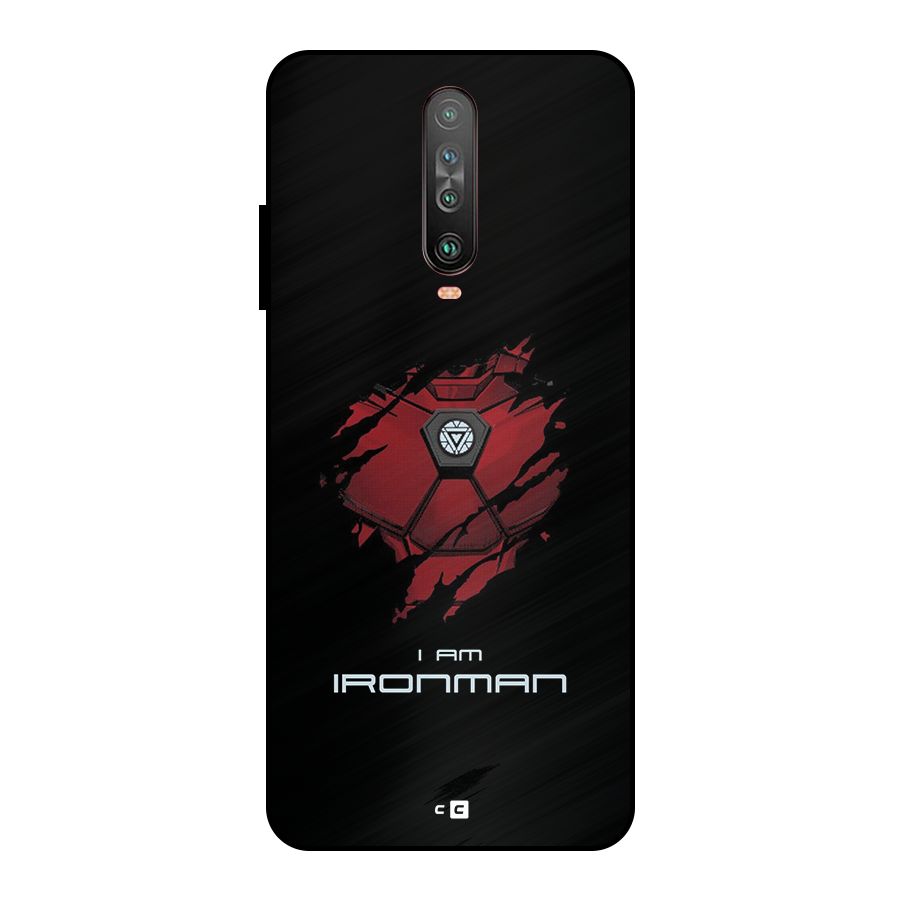 I Am Ironman Metal Back Case for Poco X2