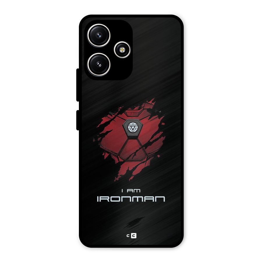 I Am Ironman Metal Back Case for Redmi 12 5G
