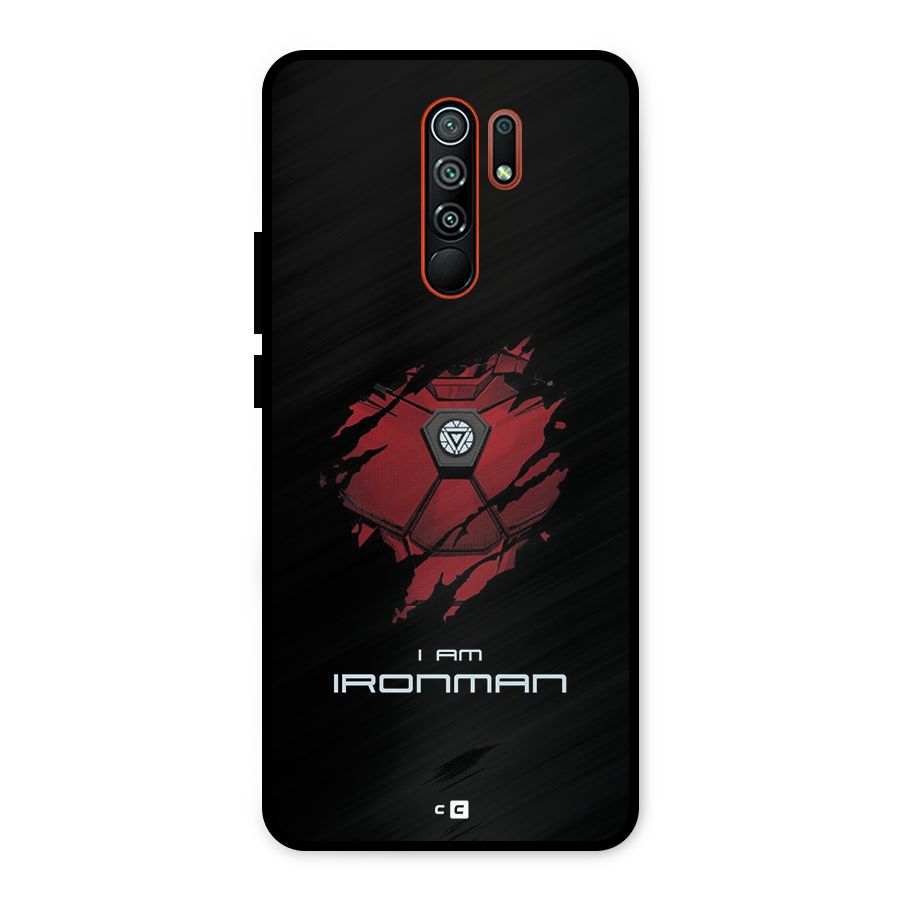 I Am Ironman Metal Back Case for Redmi 9 Prime