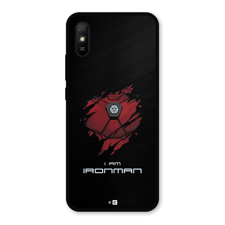 I Am Ironman Metal Back Case for Redmi 9a